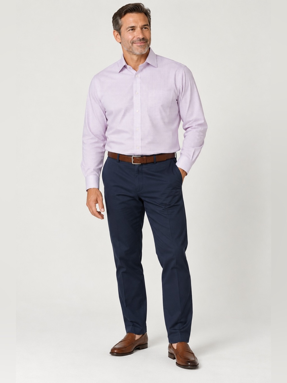 Jos A Bank Travel Tech Tailored Fit Men’s 17 34 Traveller Pink Micro Plaid NWT